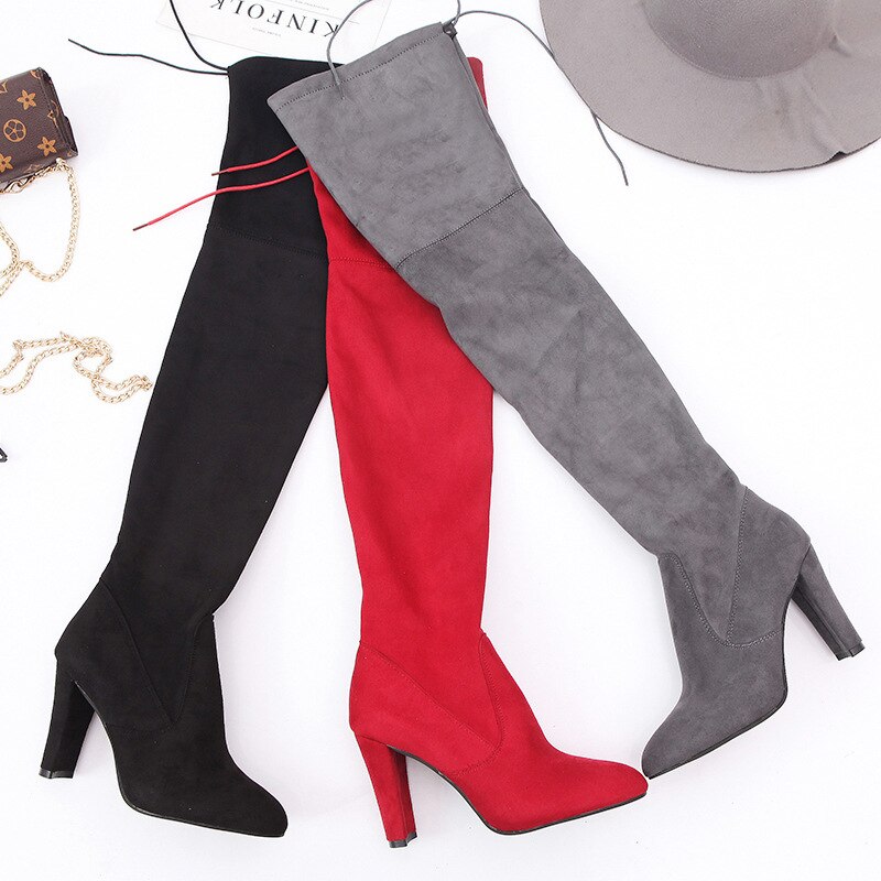 Suede Over the Knee Boots